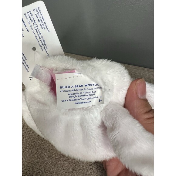 BAB Build A Bear Bunny Slippers NWT New - Picture 4 of 4